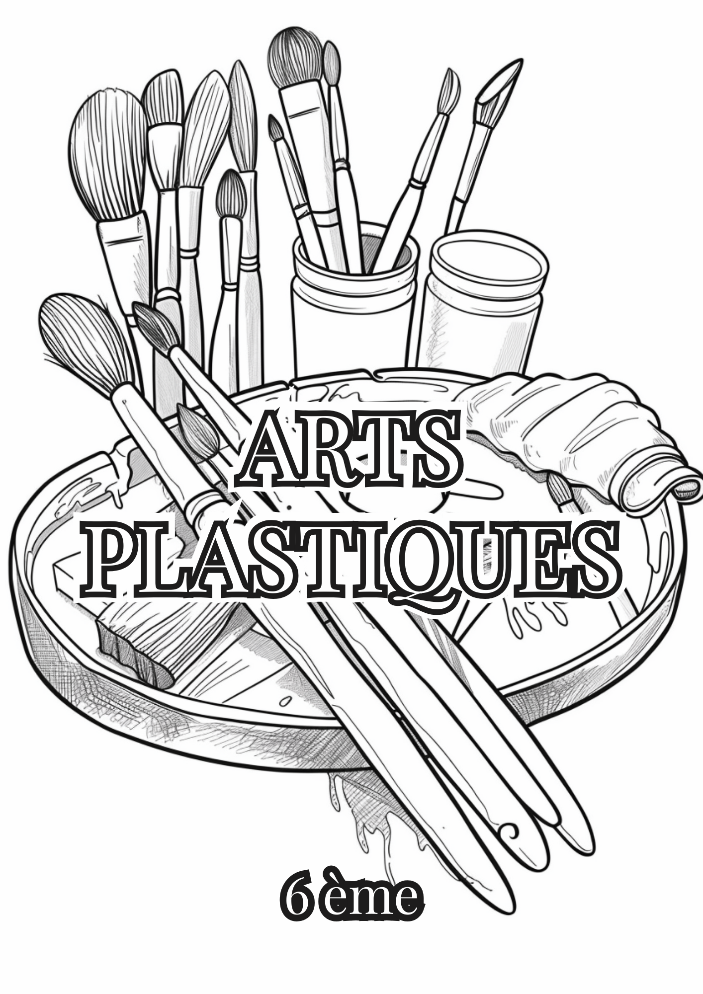 Pack Pages de Garde Collège – Version Noir & Blanc à colorier (PDF à imprimer)