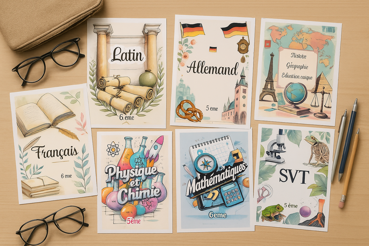 Signature Pack – 5th | 14 cover pages + 1 student sheet | To print (PDF)