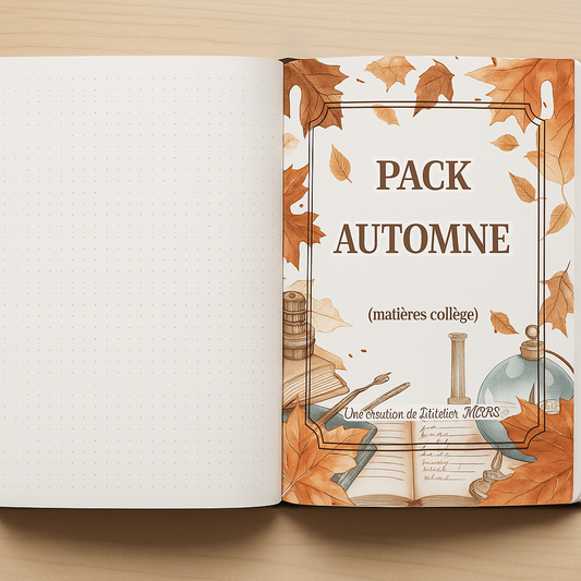 👉 Pack Duo – Pages de Garde Collège Collections Automne & Halloween 2025 🍂🎃