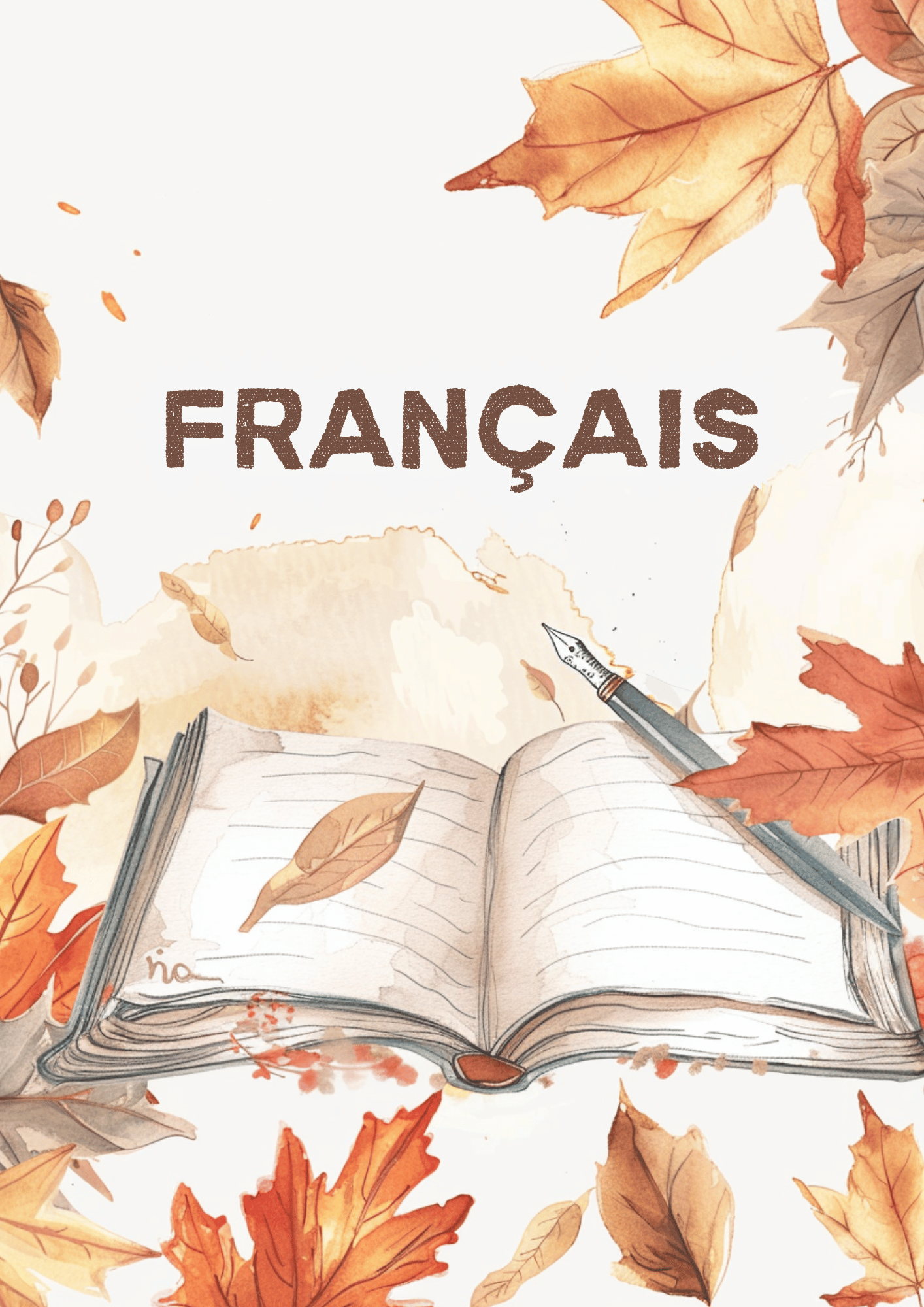 👉 Pages de Garde Collège – Collection Automne 2025 🍂 (7 matières + fiche de présentation personnalisée)