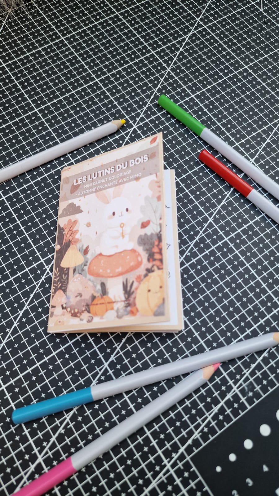 Mini livret de coloriage Atelier MARS – Lutins du Bois✨ | PDF à imprimer et plier soi-même