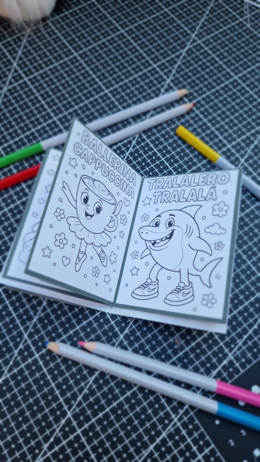 Mini livret de coloriage Atelier MARS – Brainrot✨ | PDF à imprimer et plier soi-même