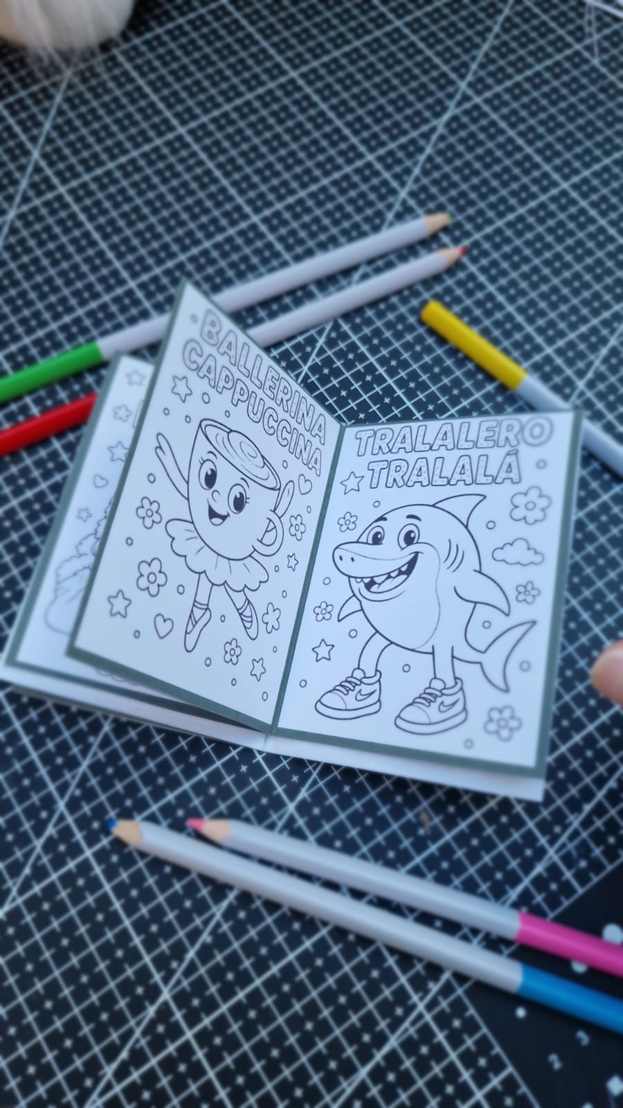 Mini livret de coloriage Atelier MARS – Brainrot✨ | PDF à imprimer et plier soi-même