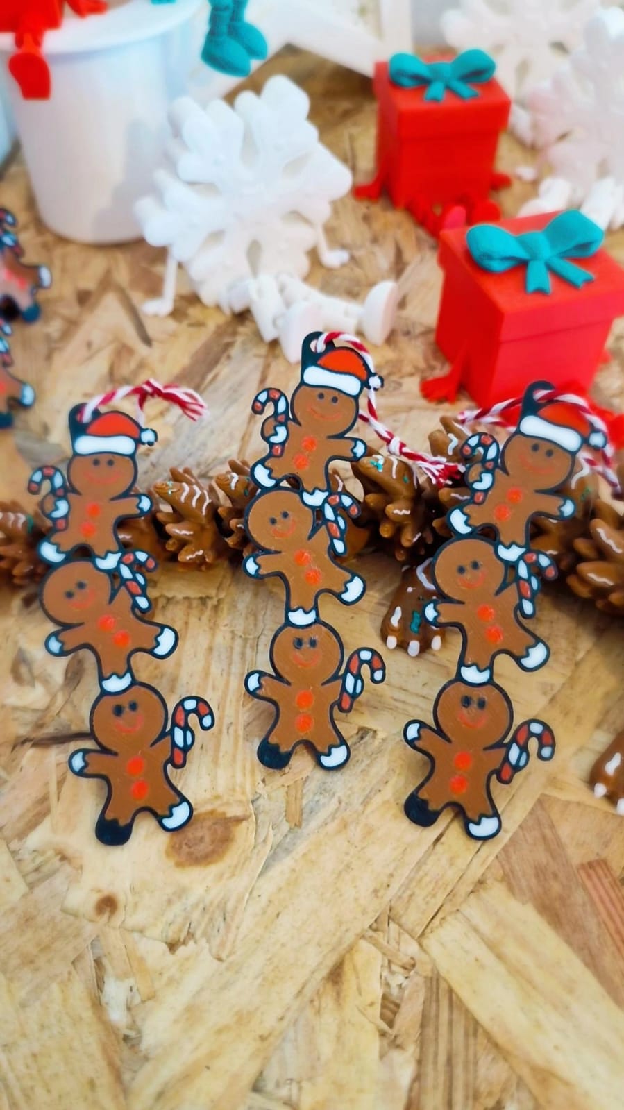 Ornements Pain d’épices 3D – Modèles plats