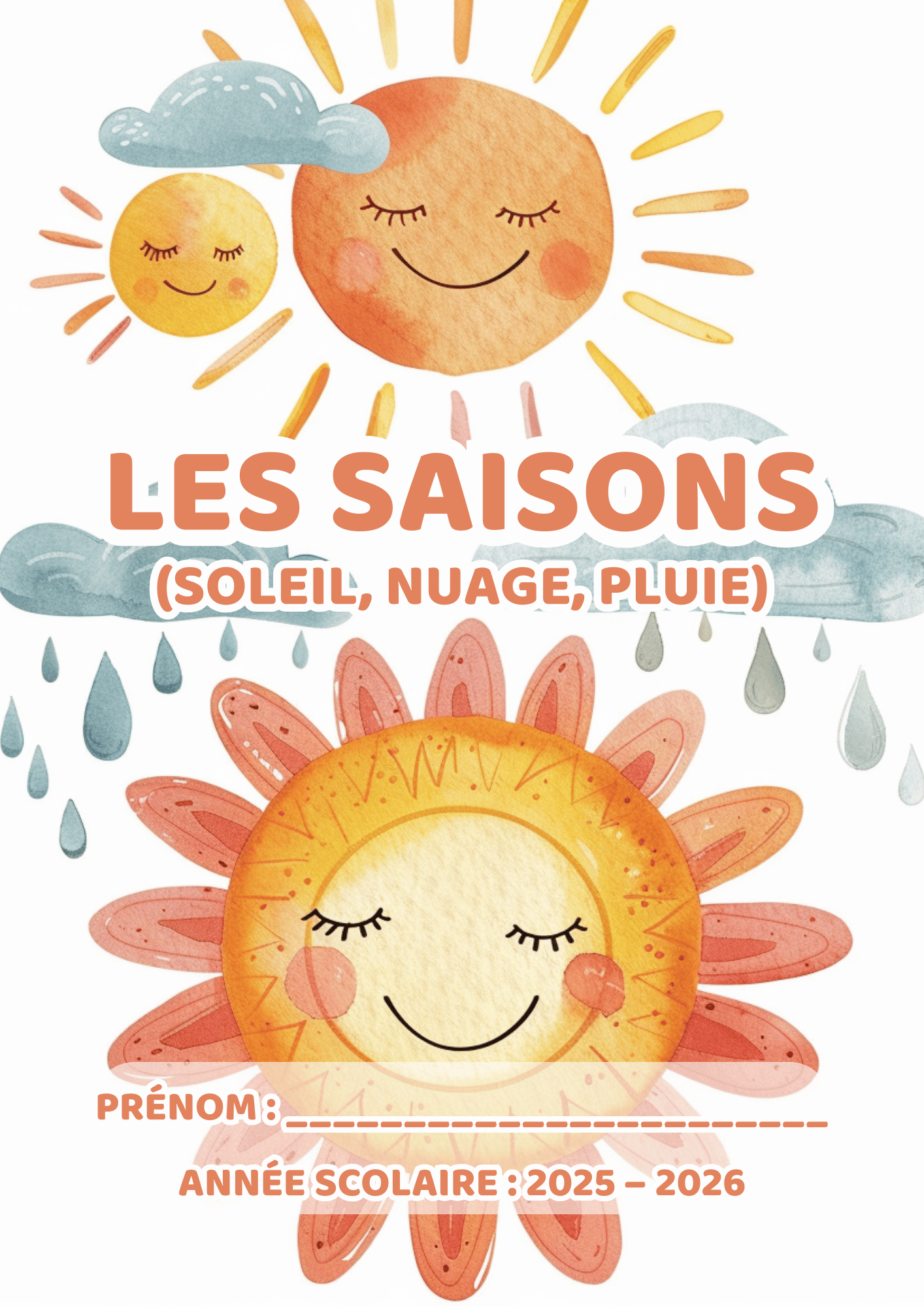 Pack Petite Section Maternelle – PDF à imprimer, version imprimée & personnalisée