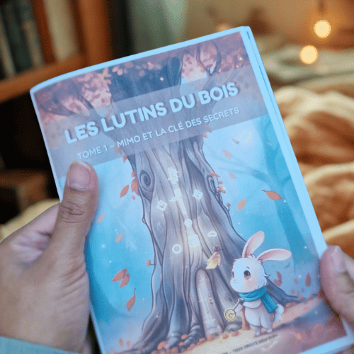 Les Lutins du Bois – Tome 1 : Mimo et la Clé des Secrets | Conte illustré + Activités à Colorier (PDF téléchargeable)