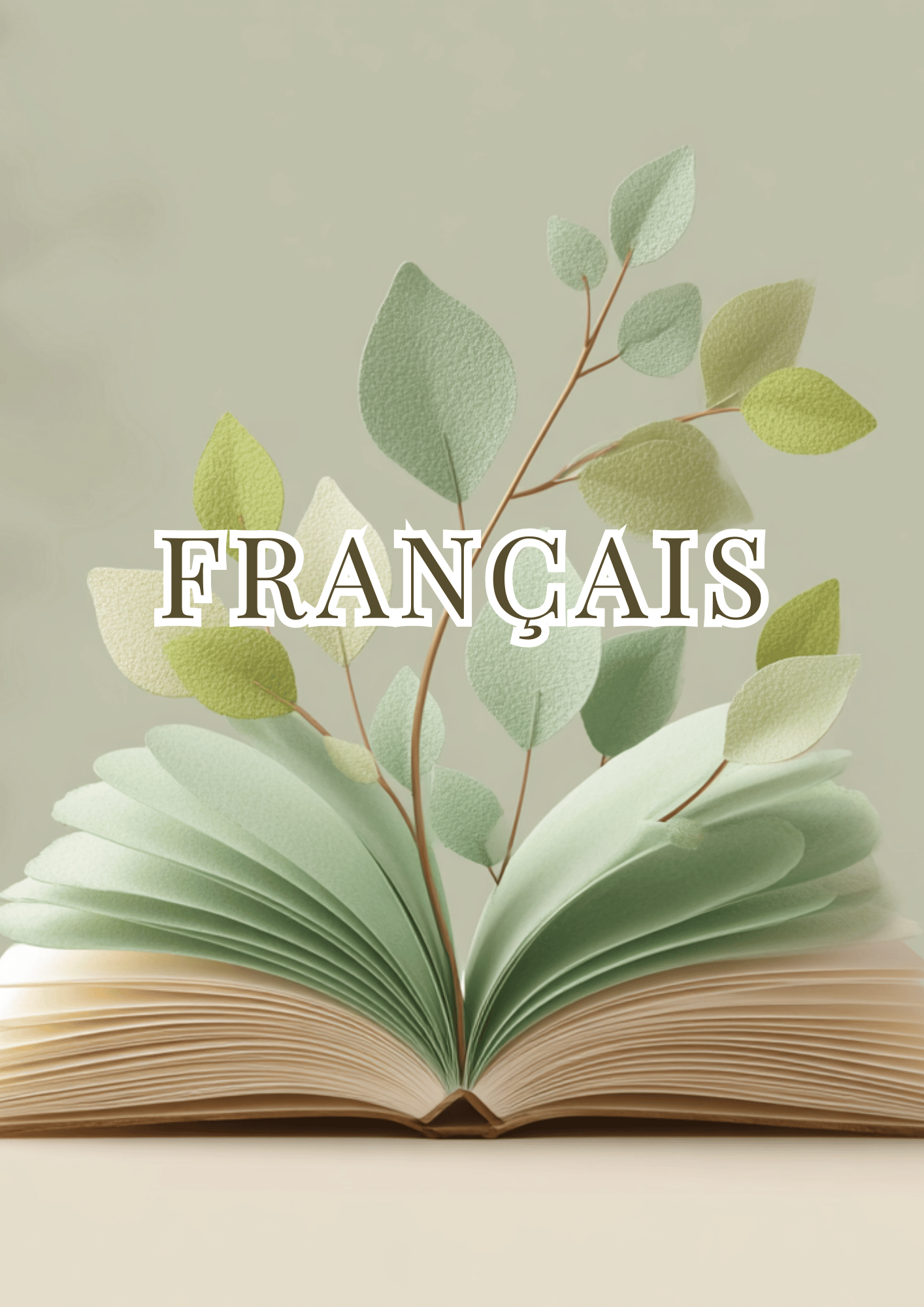 Pack Pages de garde scolaires – Végétal (PDF à imprimer ou imprimé & envoyé)