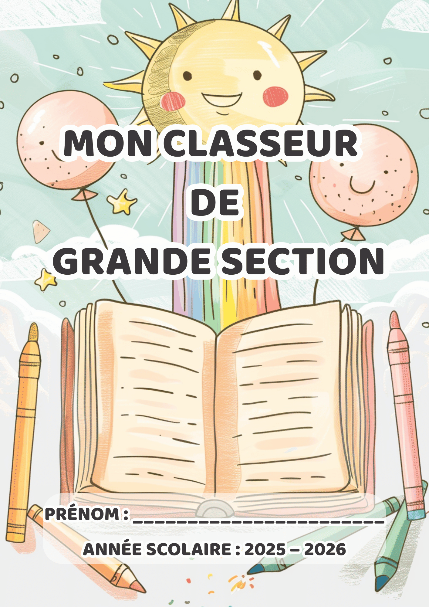 Pack Grande Section Maternelle – PDF à imprimer, version imprimée & personnalisée (3 styles)