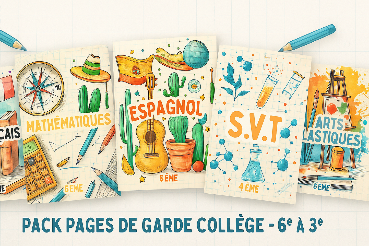 Pack Pages de Garde Collège