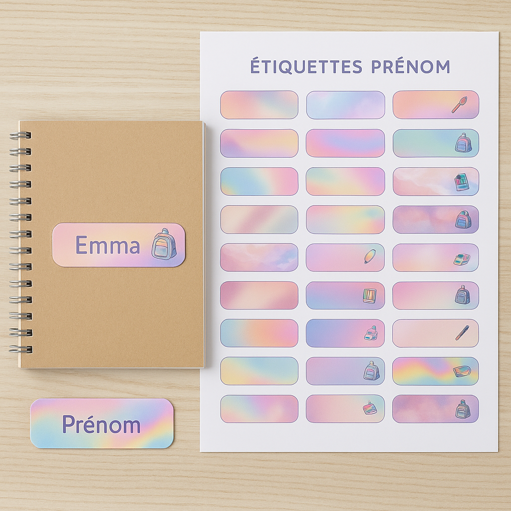 Étiquettes imprimables décoratives – Organisation & Créativité