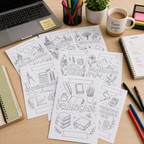 Pack Pages de Garde Collège CRÉATIF – 19 matières à personnaliser (PDF)