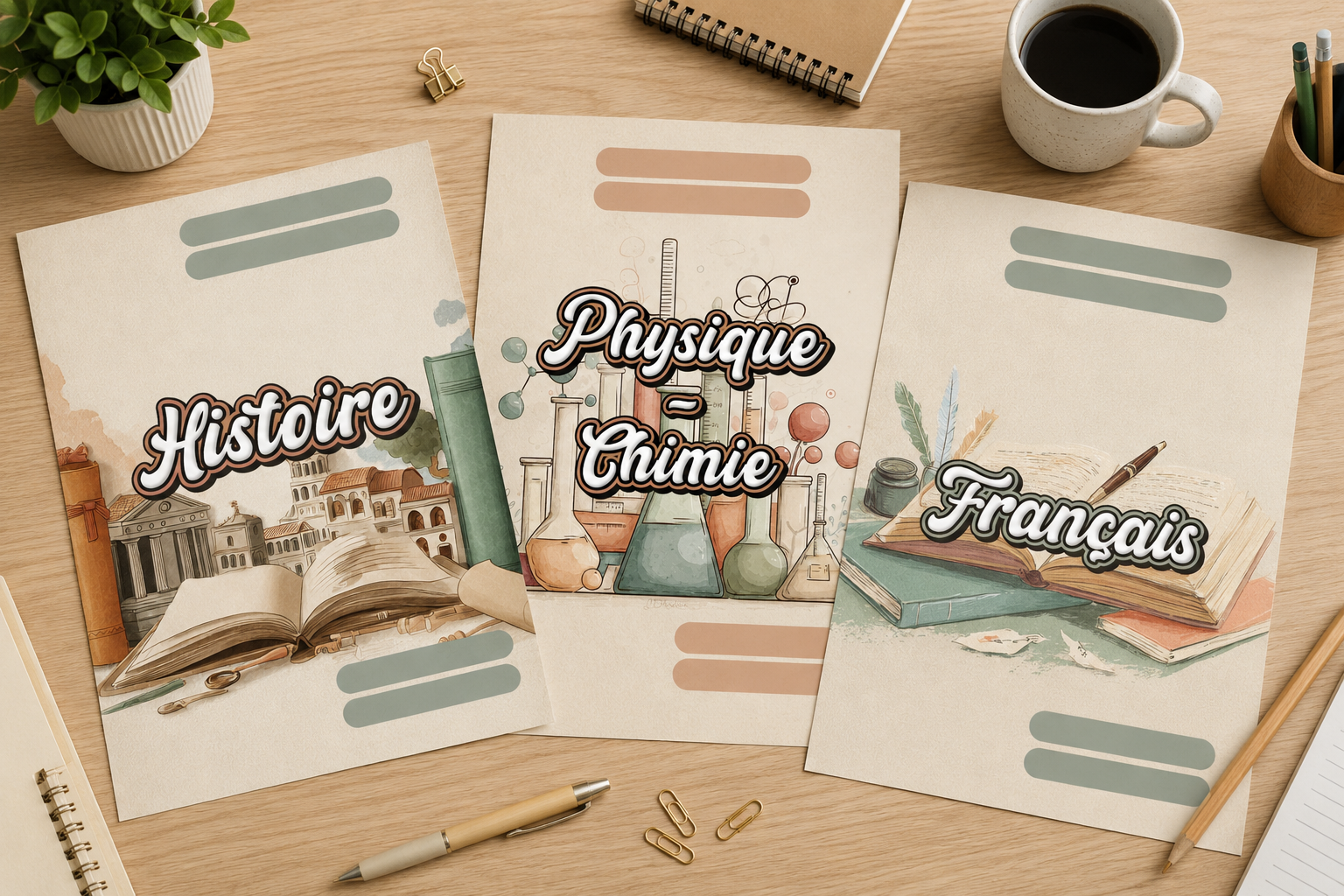 Pages de garde à imprimer | Pack Essentiel PDF
