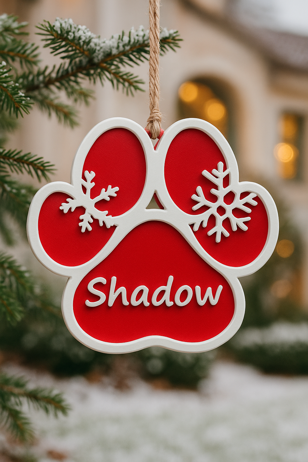 Boules de Noël personnalisées – Prénom en relief (Fabrication 48h)