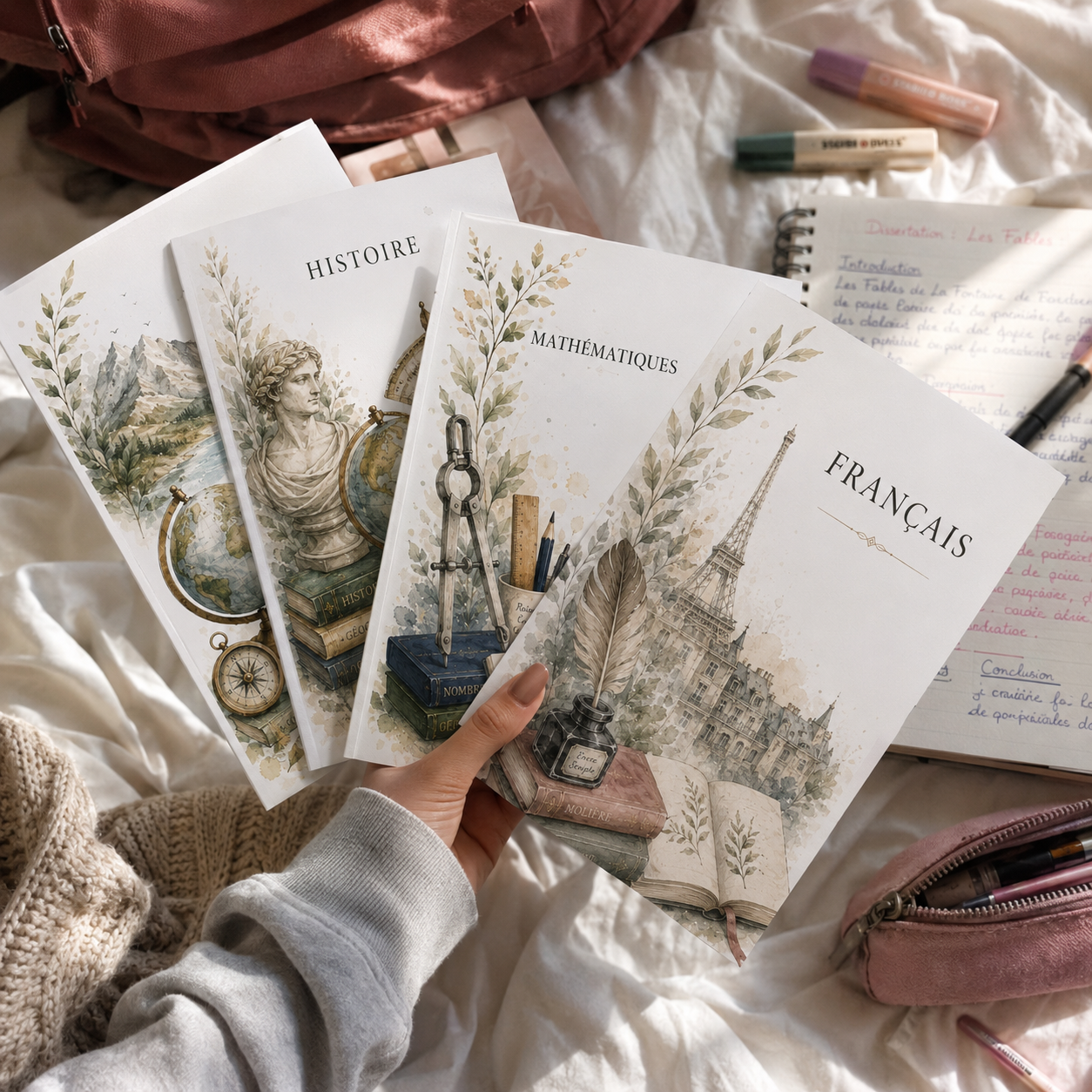 Pages de Garde Lycée à Imprimer | Pack Élite Premium – 31 PDF