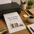 Carnet Lecture Enfant à Imprimer – Mes Lectures de l'Année | PDF 21 Pages