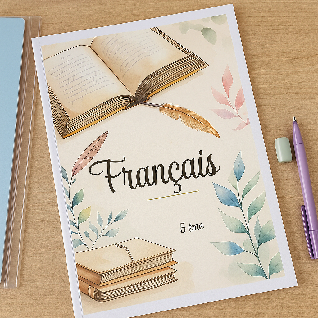 Pack Pages de garde scolaires – Signature Collège (PDF à imprimer ou imprimé & envoyé)