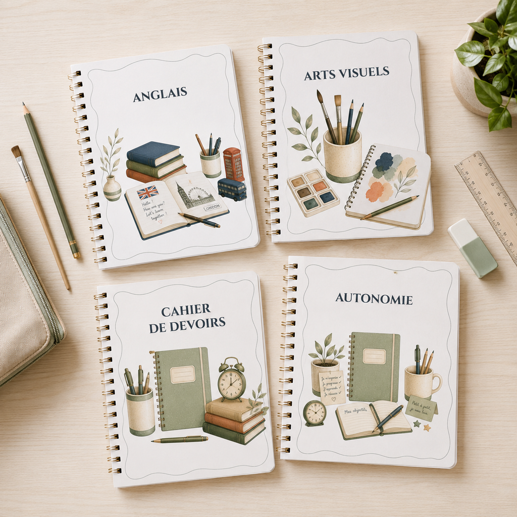 Pack Enseignant Primaire – 51 Pages de Garde Élégantes à Imprimer | Cycles 2 & 3