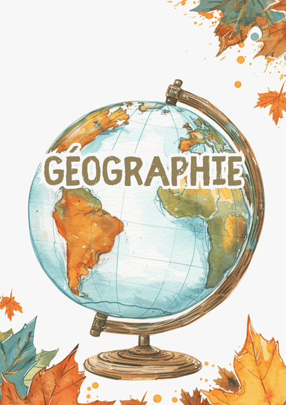👉 Pages de Garde Collège – Collection Automne 2025 🍂 (7 matières + fiche de présentation personnalisée)