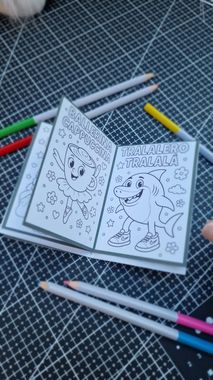 Mini livret de coloriage Atelier MARS – Brainrot✨ | PDF à imprimer et plier soi-même