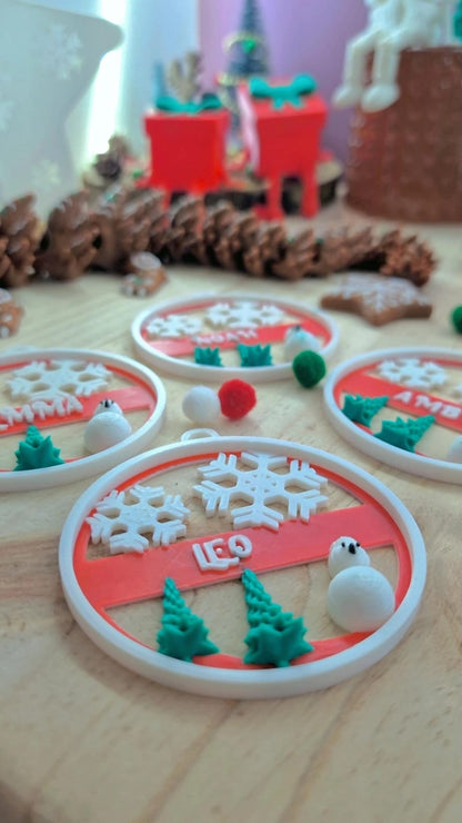 Boules de Noël personnalisées – Édition 2025 | L'atelier MARS (Bretagne)