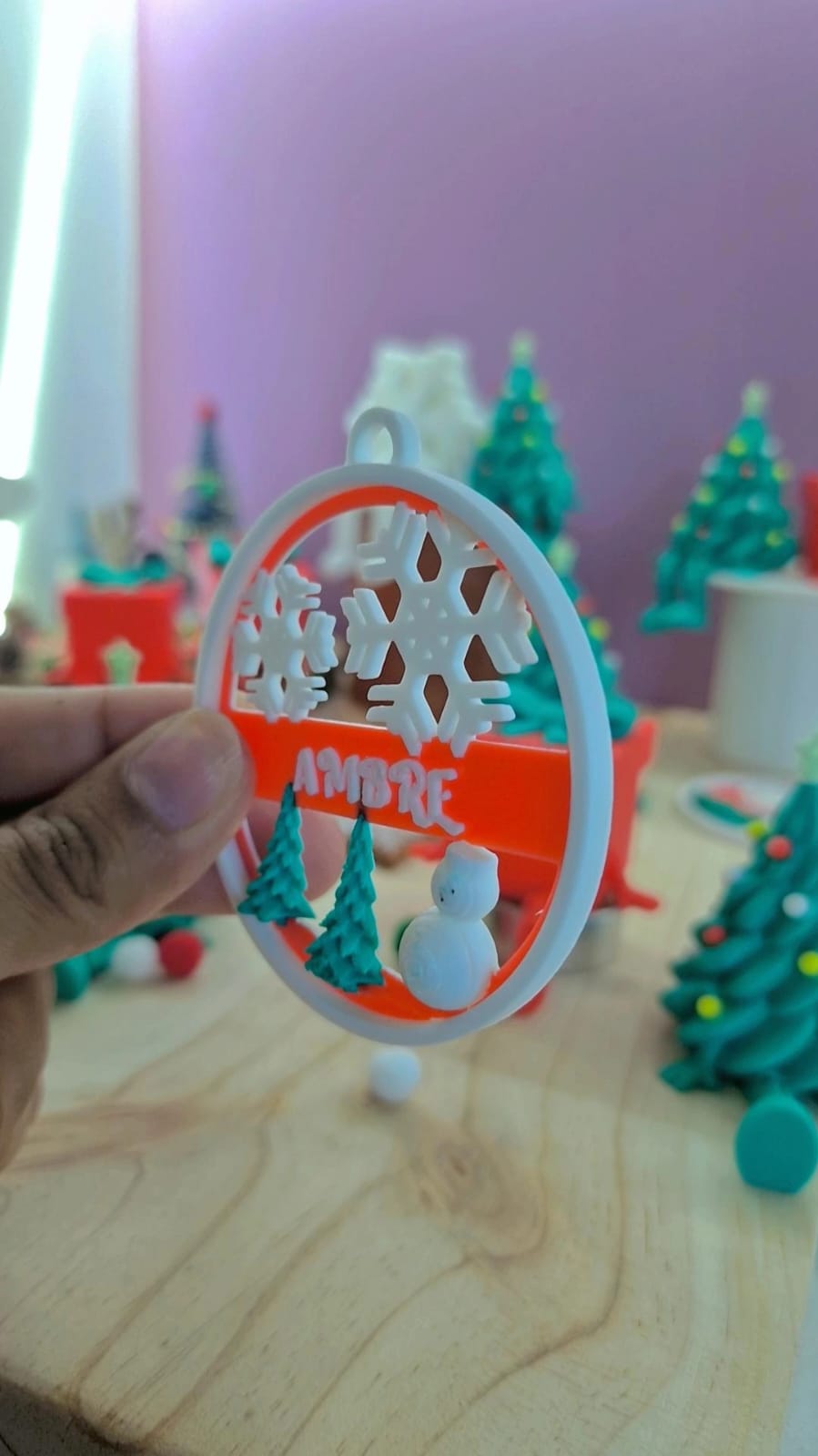 Boules de Noël personnalisées – Édition 2025 | L'atelier MARS (Bretagne)