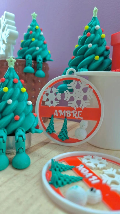 Sapin articulé décoré 3D