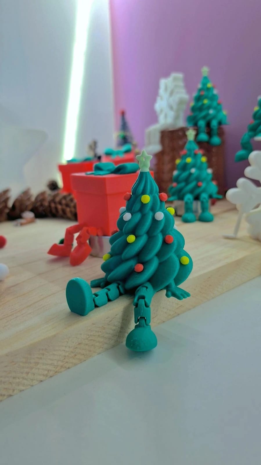 Sapin articulé décoré 3D