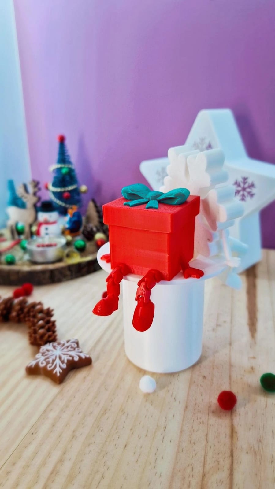 Mini cadeau articulé 3D
