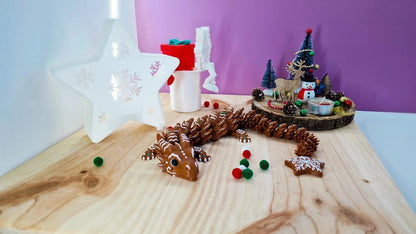 Grand Dragon articulé 3D – Pain d'épices