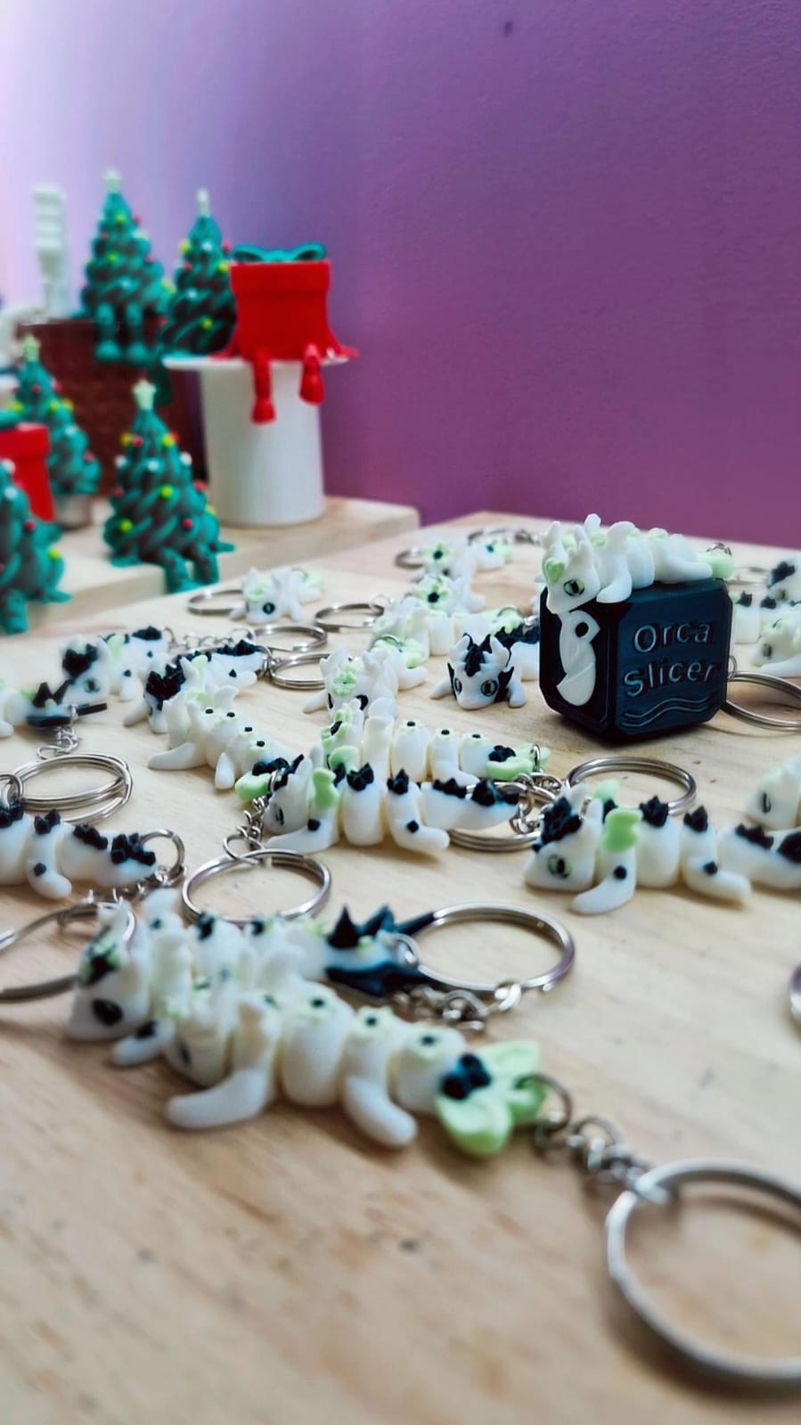 Mini Dragon Articulé 3D – Porte-Clé – Création Atelier MARS