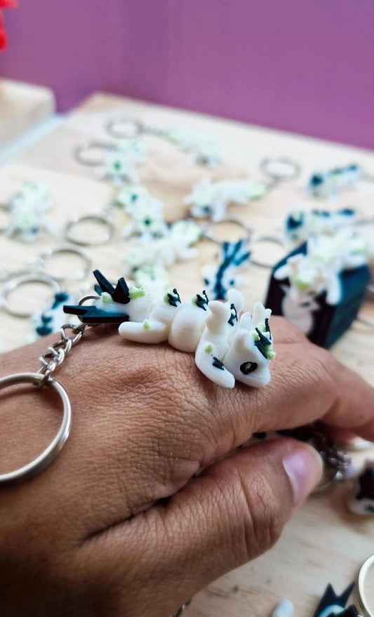 Mini Dragon Articulé 3D – Porte-Clé – Création Atelier MARS