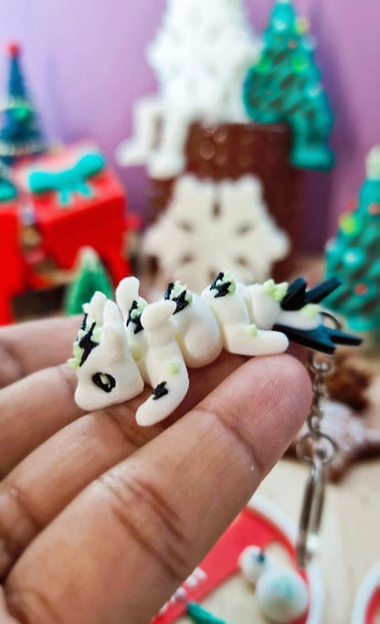 Mini Dragon Articulé 3D – Porte-Clé – Création Atelier MARS