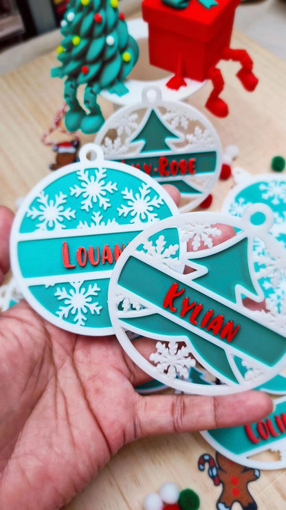 Boules de Noël personnalisées – Édition 2025 | L'atelier MARS (Bretagne)