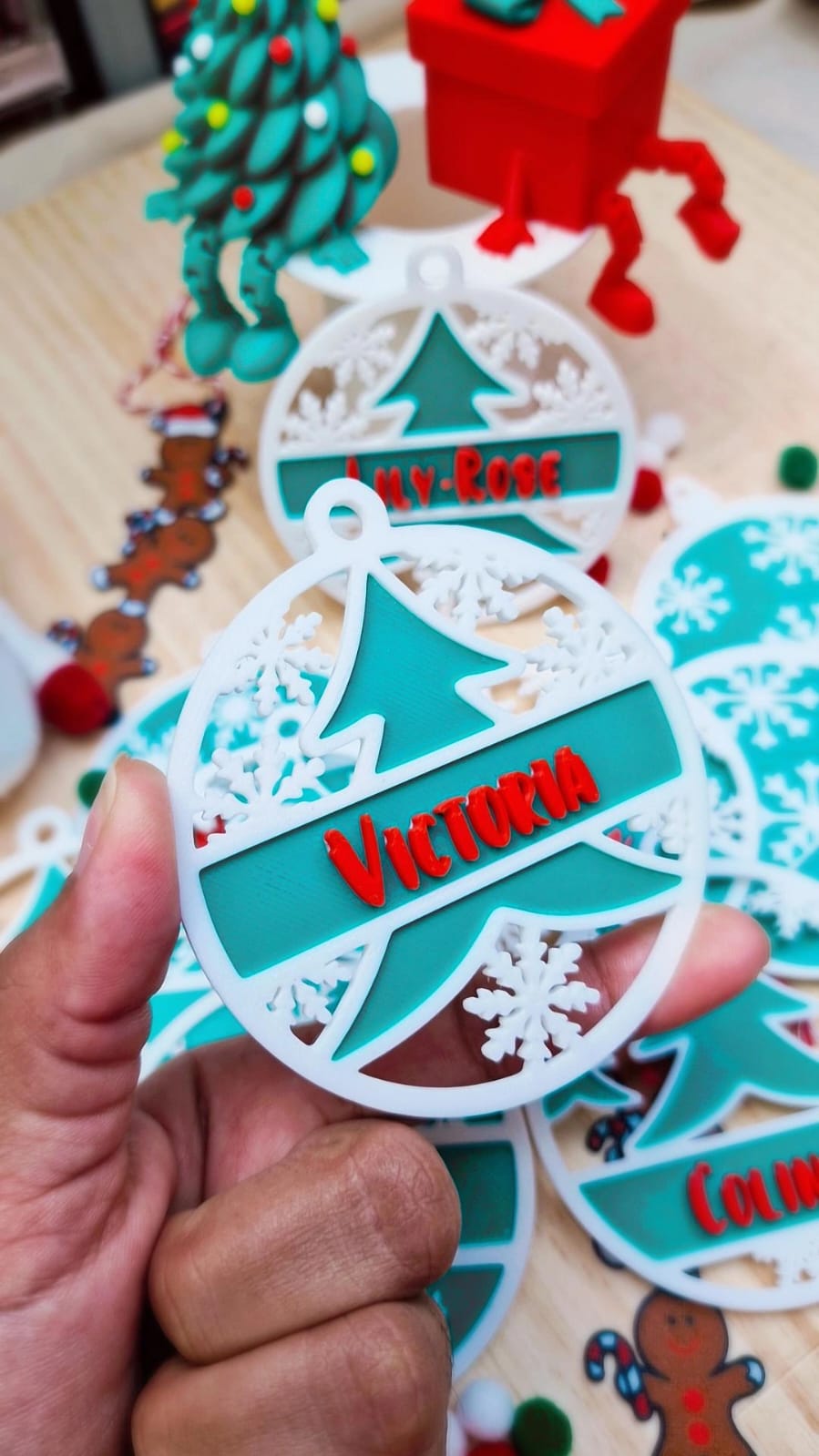 Boules de Noël personnalisées – Édition 2025 | L'atelier MARS (Bretagne)