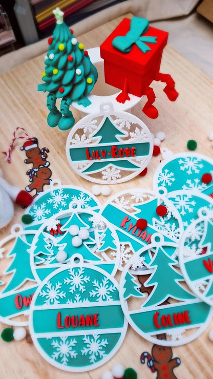 Boules de Noël personnalisées – Édition 2025 | L'atelier MARS (Bretagne)