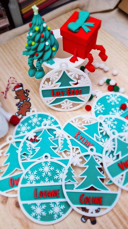 Boules de Noël personnalisées – Édition 2025 | L'atelier MARS (Bretagne)