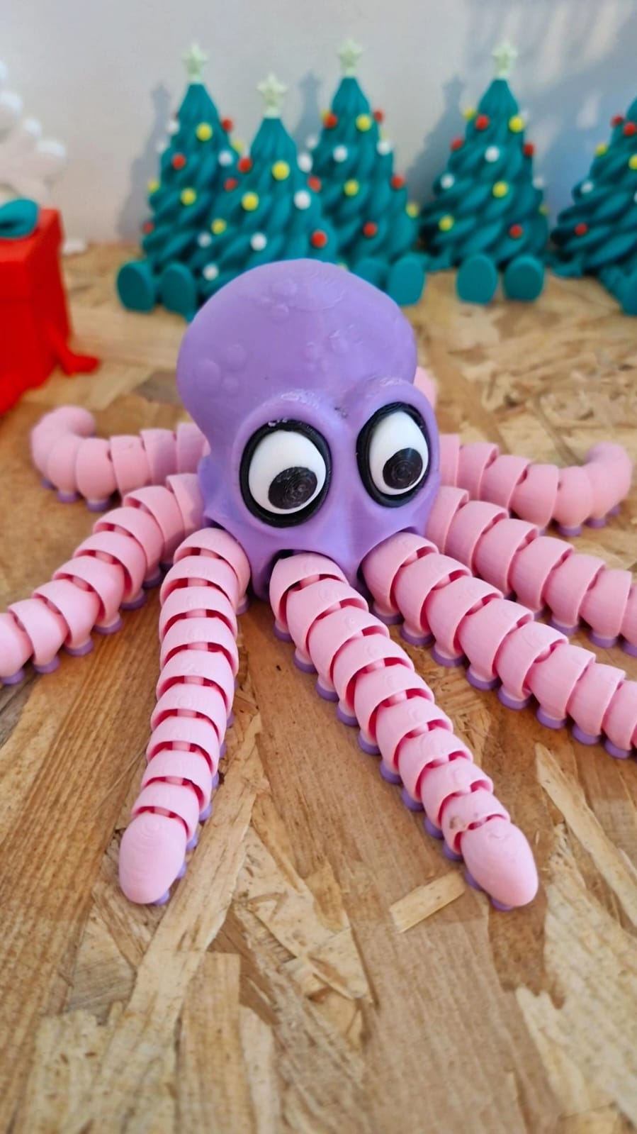 Pieuvre Articulée 3D – Modèle Garçon ou Fille – Jouet Articulé / Décoration – Atelier MARS