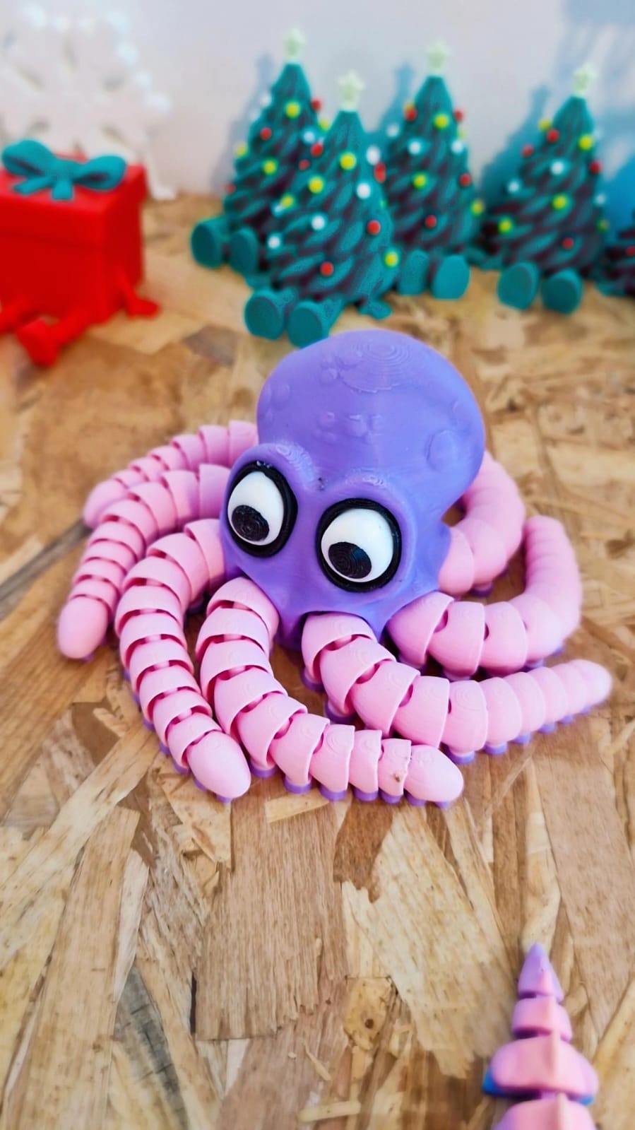 Pieuvre Articulée 3D – Modèle Garçon ou Fille – Jouet Articulé / Décoration – Atelier MARS