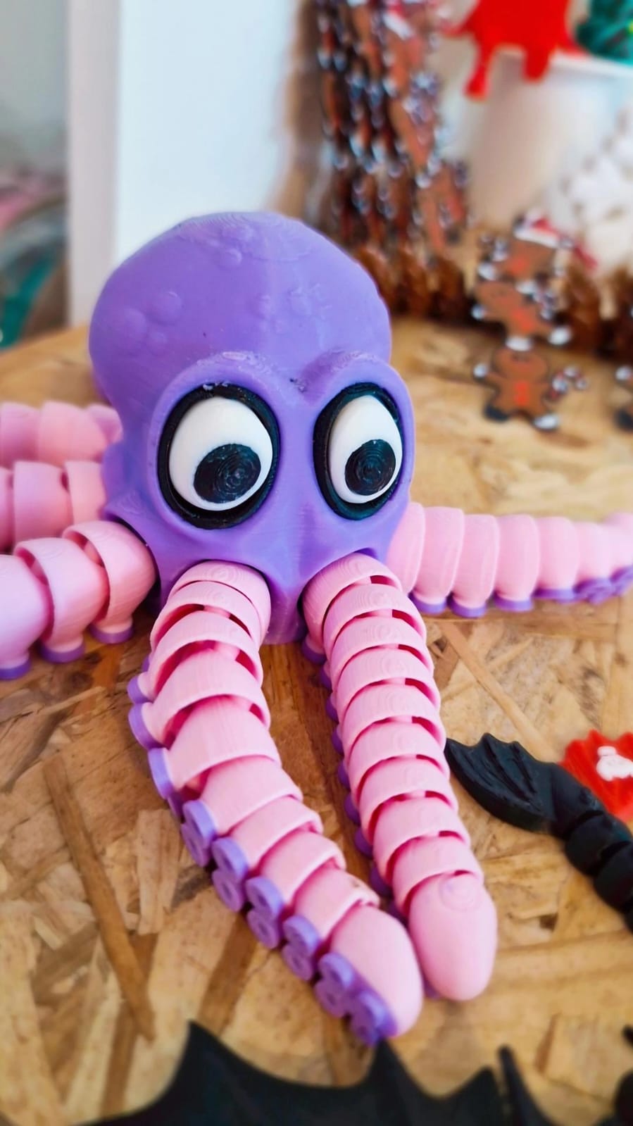 Pieuvre Articulée 3D – Modèle Garçon ou Fille – Jouet Articulé / Décoration – Atelier MARS