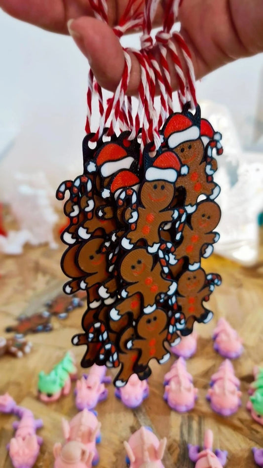 Ornements Pain d’épices 3D – Modèles plats