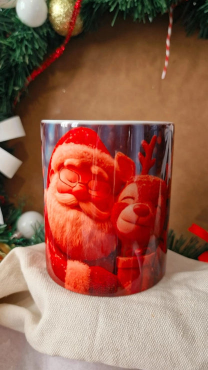 Mug de Noël – Plusieurs Modèles (Renne, Père Noël, Pain d’Épice, Bonhomme de Neige…) – Atelier MARS