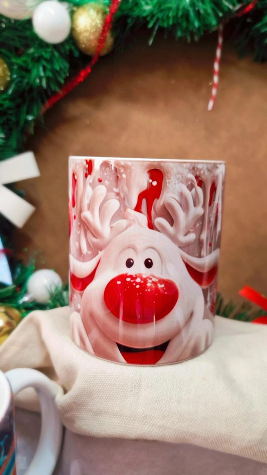 Mug de Noël – Plusieurs Modèles (Renne, Père Noël, Pain d’Épice, Bonhomme de Neige…) – Atelier MARS