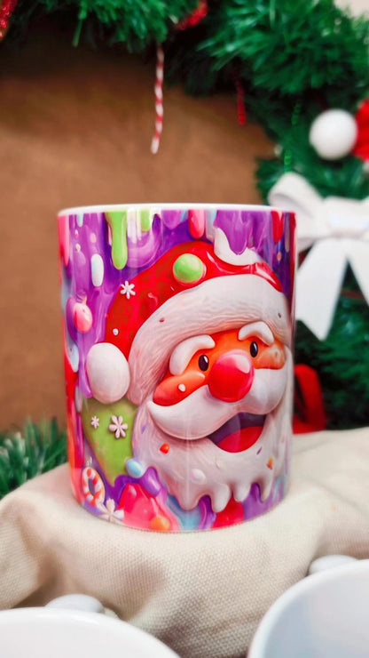 Mug de Noël – Plusieurs Modèles (Renne, Père Noël, Pain d’Épice, Bonhomme de Neige…) – Atelier MARS