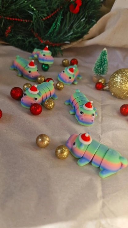 Mini Figurines Articulées 3D – Dragons, Axolotl, Loutre, Hippopotame, Pain d’Épice – Miniatures ~3 cm – Atelier MARS