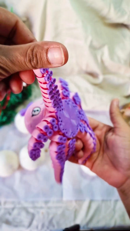 Pieuvre Articulée 3D – Modèle Garçon ou Fille – Jouet Articulé / Décoration – Atelier MARS