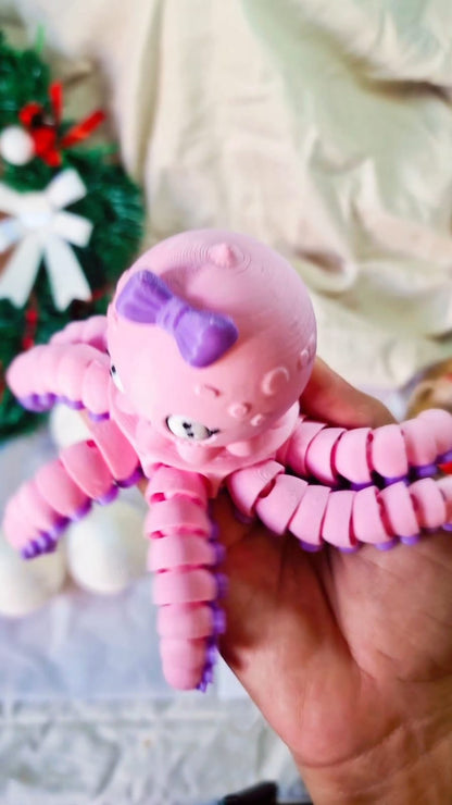 Pieuvre Articulée 3D – Modèle Garçon ou Fille – Jouet Articulé / Décoration – Atelier MARS