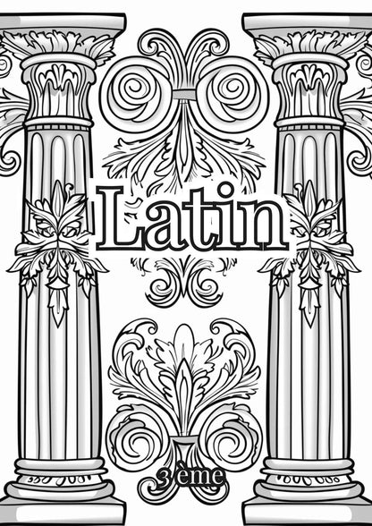Pack Pages de Garde Collège – Version Noir & Blanc à colorier (PDF à imprimer)
