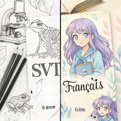 Pack Duo Créatif – Pages à colorier + Univers Manga Pastel (PDF à imprimer ou imprimé & envoyé)