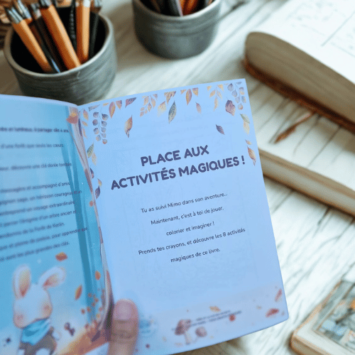 Les Lutins du Bois – Tome 1 : Mimo et la Clé des Secrets | Conte illustré + Activités à Colorier (PDF téléchargeable)