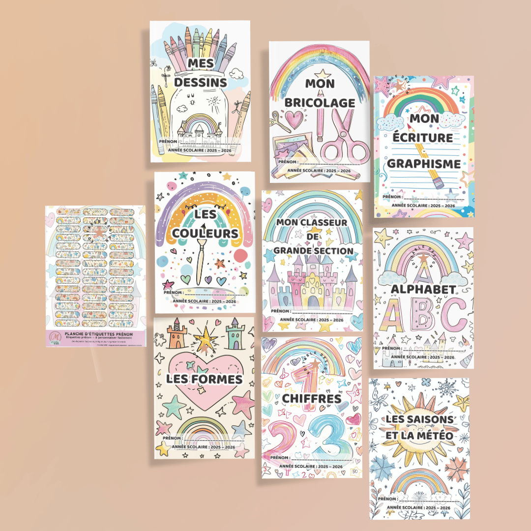 Pack Grande Section Maternelle – PDF à imprimer, version imprimée & personnalisée (3 styles)